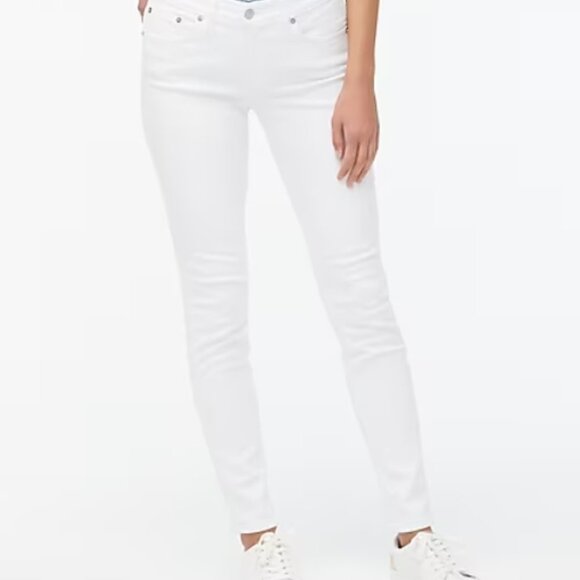 NWT J Crew 8" Rise White Skinny Jean in Signature Stretch - Picture 8 of 12